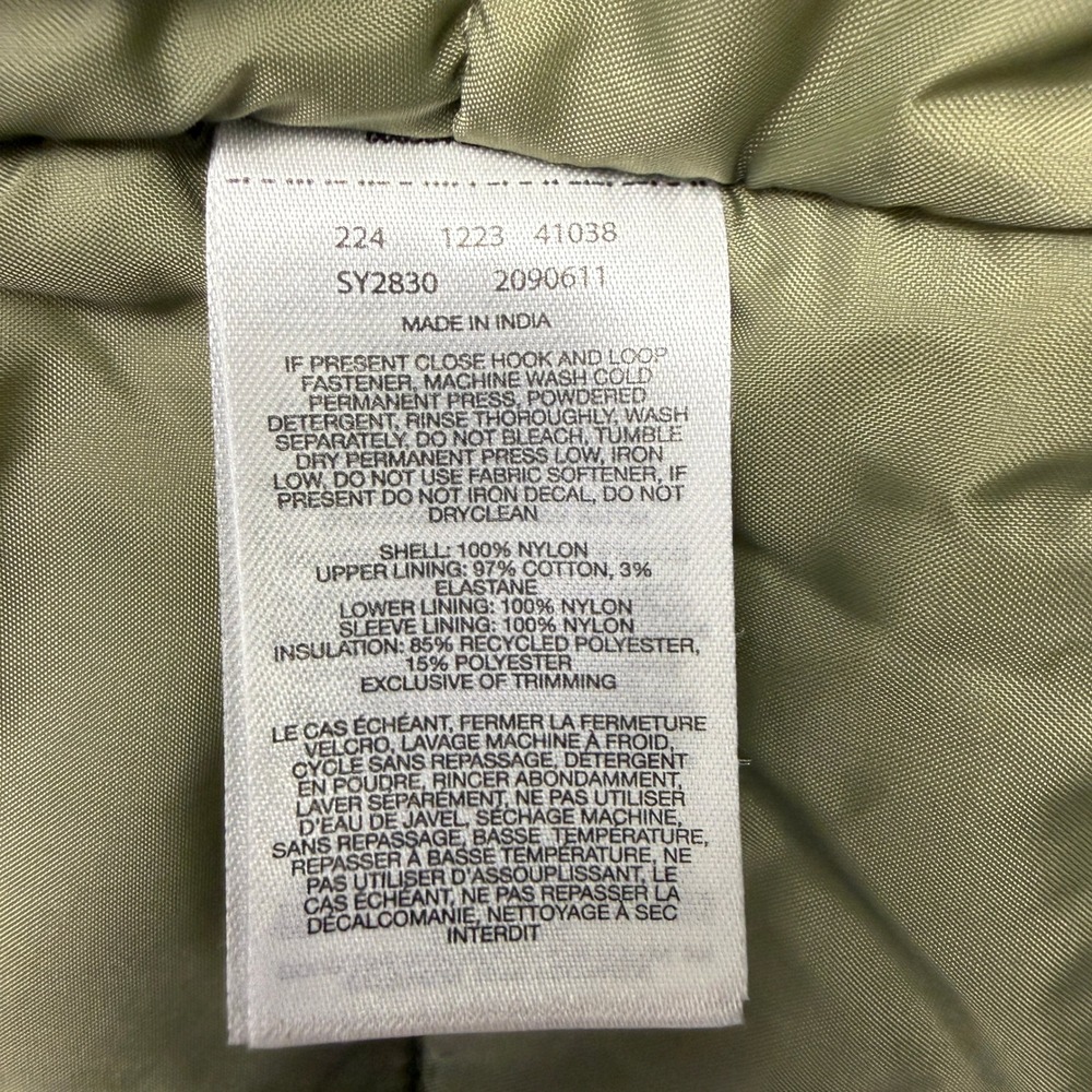 COLUMBIA Hooded Parka Jacket Youth XS 6/7 Green Plaid Lining Winter Coat NEW - Picture 11 of 12